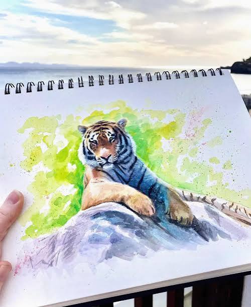 Paper painting traditional Indian art Nathdwara